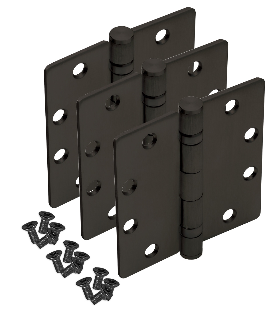 Aldora Commercial Storefront Glass Door Butt Hinges, 3 Pack, Dark ...