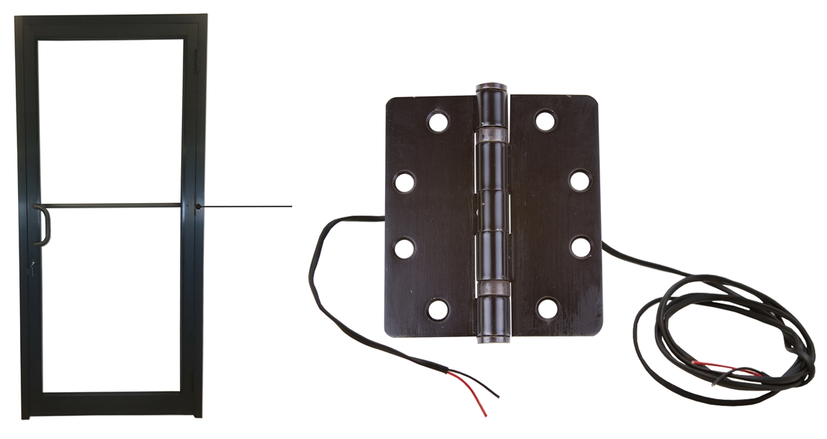 Hinge for heavy-duty aluminum doors