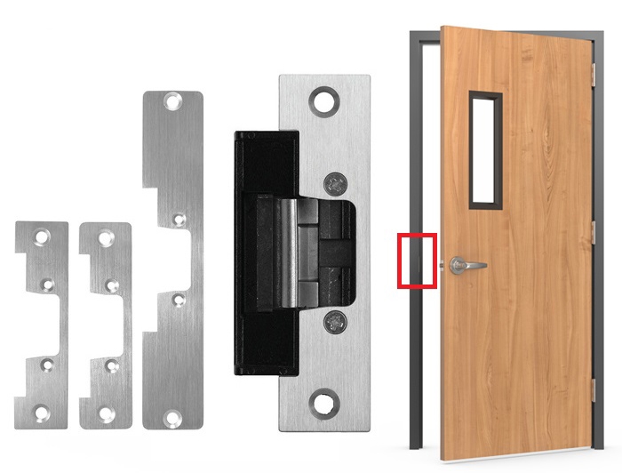 ASA Electric Strike Lock Commercial Wood Door