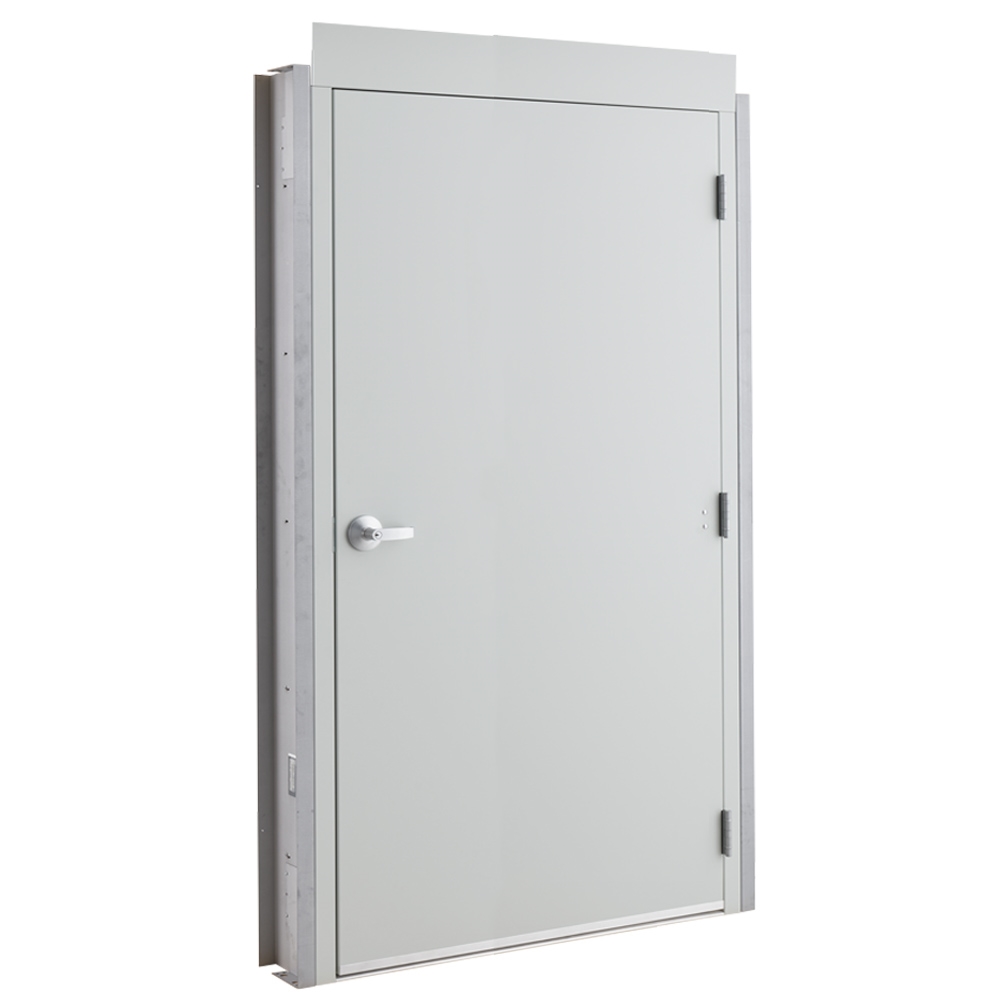 48 in. x 84 in. Exterior Hollow Metal Door With Metal Building C ...