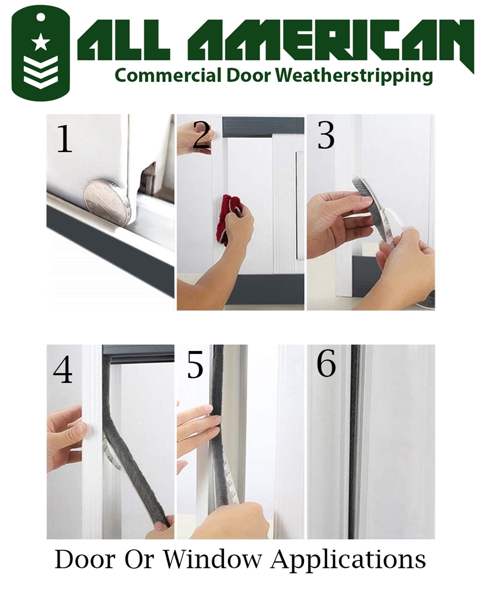 Commercial Door Pile Weather Stripping | Door & Window Seals