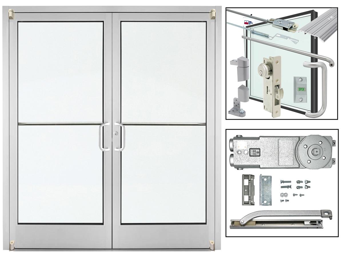 Alumitrex 72 In. X 80 In. (6068) ADA Commercial Storefront Double ...