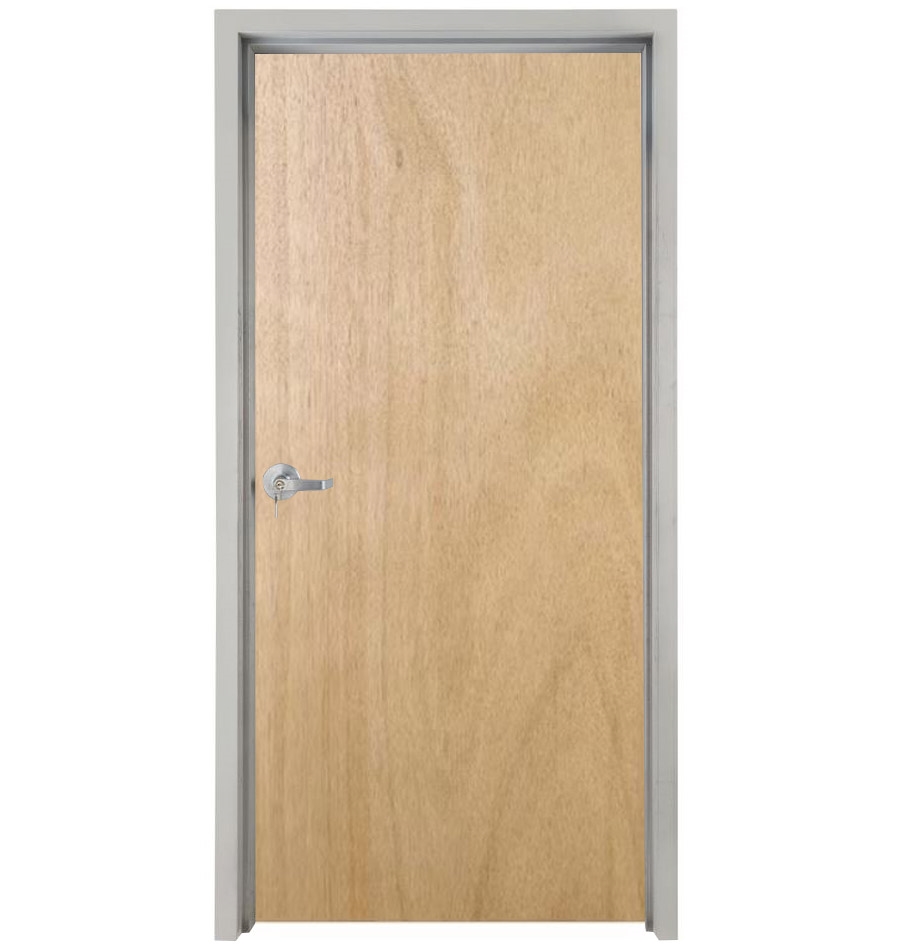 Wood-Lite 36 in. x 80 in. Interior Right Hand Commercial Wood Door and ...